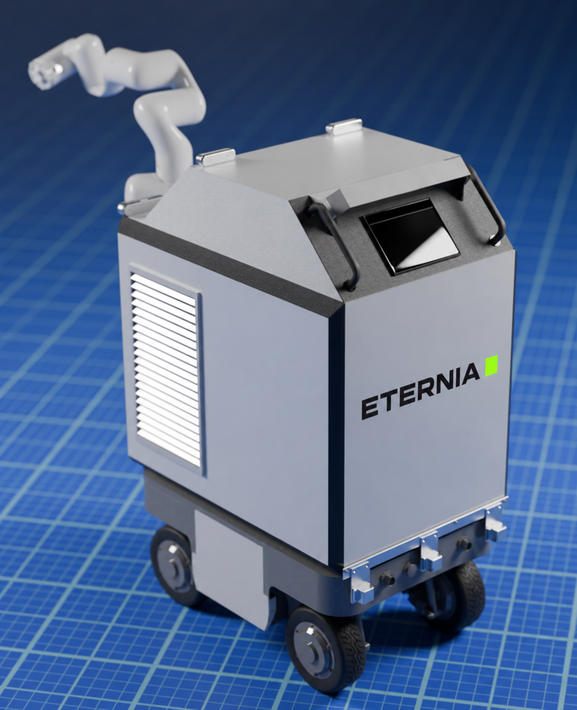 Eternia's acquired TCR-H washroom cleaning robot platform